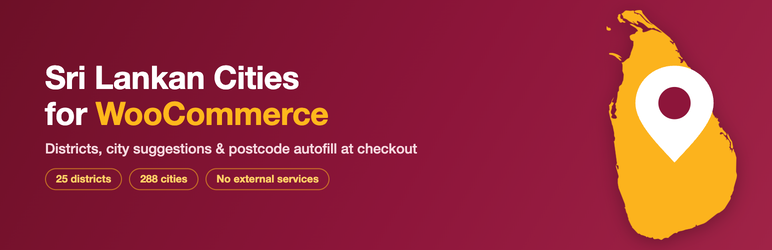 Sri Lankan Cities For WooCommerce Preview Wordpress Plugin - Rating, Reviews, Demo & Download