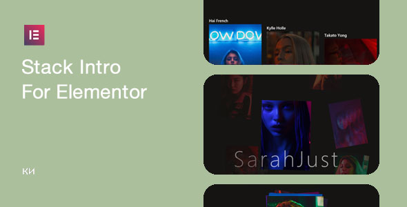 Stack Intro For Elementor Preview Wordpress Plugin - Rating, Reviews, Demo & Download