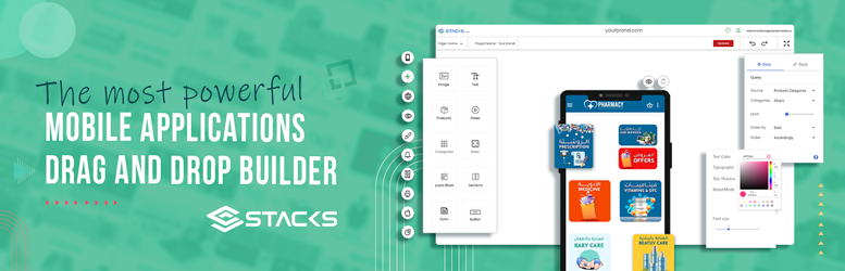 Stacks Mobile App Builder – The Most Powerful Mobile Applications Drag And Drop Builder Preview Wordpress Plugin - Rating, Reviews, Demo & Download