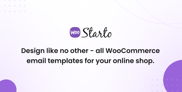 Starto – WooCommerce Responsive Email Template Preview Wordpress Plugin - Rating, Reviews, Demo & Download