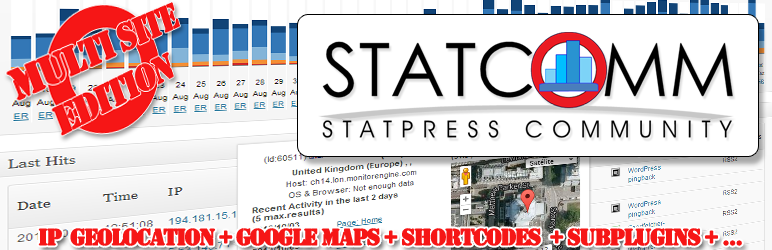 StatComm (StatPress Community) Multisite Edition Preview Wordpress Plugin - Rating, Reviews, Demo & Download