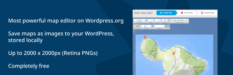 Static Maps Editor Preview Wordpress Plugin - Rating, Reviews, Demo & Download