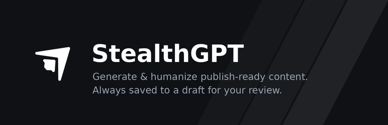 StealthGPT Preview Wordpress Plugin - Rating, Reviews, Demo & Download