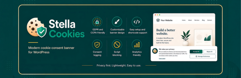 Stella Cookies Preview Wordpress Plugin - Rating, Reviews, Demo & Download