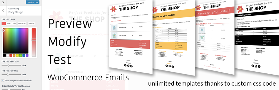 STEWoo – Super Transactional Emails For WooCommerce Preview Wordpress Plugin - Rating, Reviews, Demo & Download