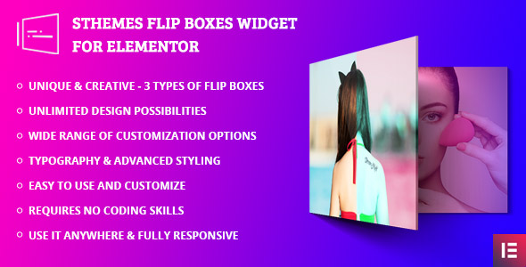 SThemes Flip Box Elementor Widget Preview Wordpress Plugin - Rating, Reviews, Demo & Download