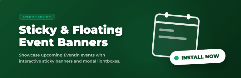 Sticky & Floating Event Banners For Eventin Preview Wordpress Plugin - Rating, Reviews, Demo & Download