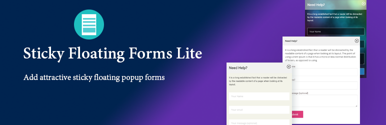 Sticky Floating Forms Lite Preview Wordpress Plugin - Rating, Reviews, Demo & Download