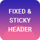 Sticky Header, Header Fixed Addon For Elementor
