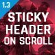 Sticky Header On Scroll For WordPress