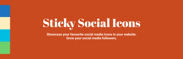 Sticky Social Icons Preview Wordpress Plugin - Rating, Reviews, Demo & Download