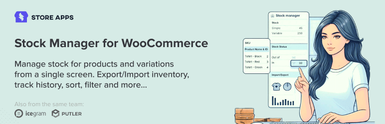 Stock Manager For WooCommerce Preview Wordpress Plugin - Rating, Reviews, Demo & Download