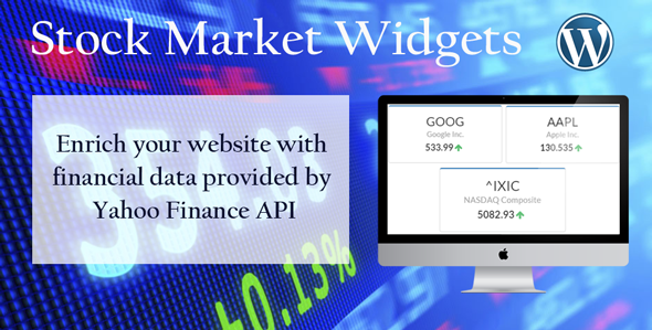 Stock Market Widgets Plugin for Wordpress Preview - Rating, Reviews, Demo & Download