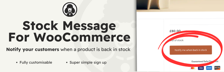 Stock Message For WooCommerce Preview Wordpress Plugin - Rating, Reviews, Demo & Download