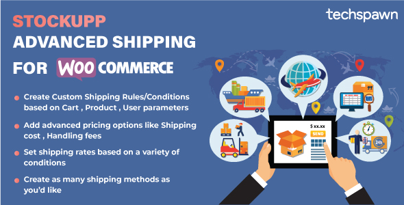StockUpp Advanced Shipping For WooCommerce Preview Wordpress Plugin - Rating, Reviews, Demo & Download