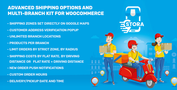 Stora – Advanced Shipping Options & Multi-Branch Kit For WooCommerce Preview Wordpress Plugin - Rating, Reviews, Demo & Download