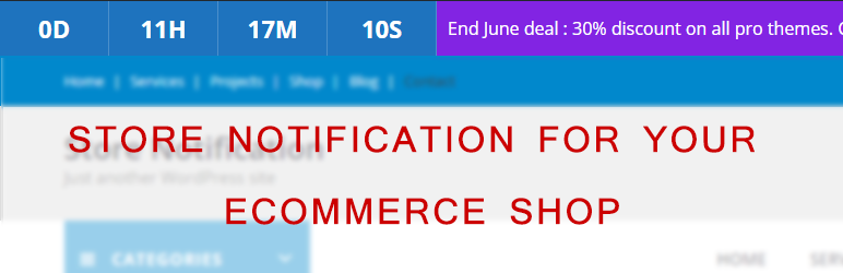 Store Notification | Show Discount Deal, Timer,  Notification For Your WordPress Store Preview - Rating, Reviews, Demo & Download