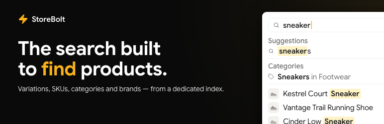 StoreBolt – Advanced Search For WooCommerce Preview Wordpress Plugin - Rating, Reviews, Demo & Download