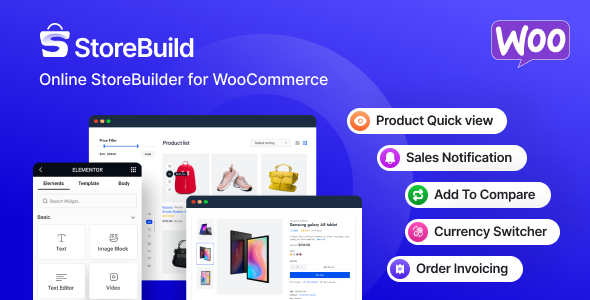 StoreBuild – WooCommerce Builder For Elementor Preview Wordpress Plugin - Rating, Reviews, Demo & Download