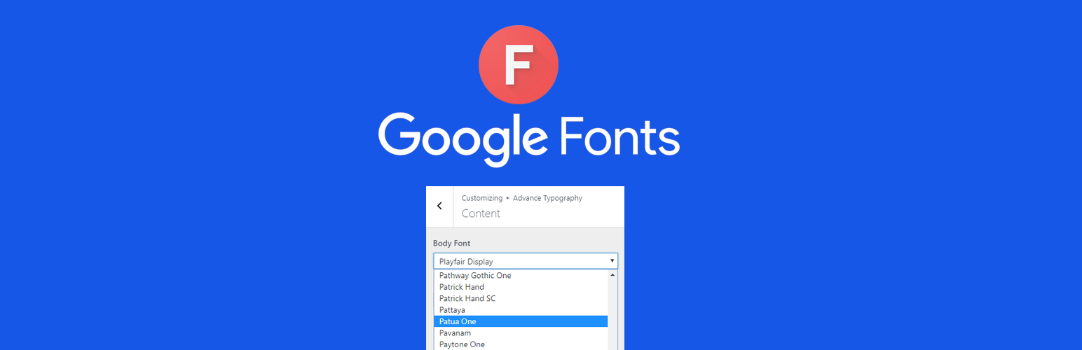 Storefront Google Fonts Preview Wordpress Plugin - Rating, Reviews, Demo & Download