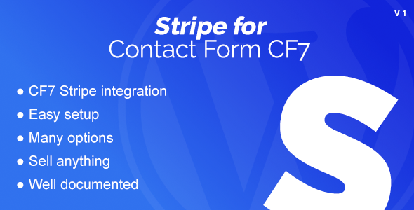 Stripe Integration For Contact Form CF7 Preview Wordpress Plugin - Rating, Reviews, Demo & Download