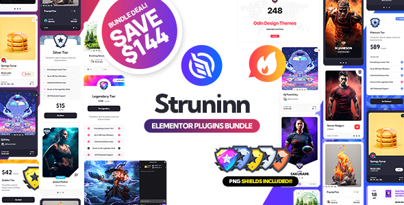 Struninn – Elementor Plugins Bundle Preview - Rating, Reviews, Demo & Download