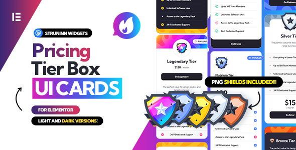 Struninn – Pricing Table – UI Cards For Elementor Preview Wordpress Plugin - Rating, Reviews, Demo & Download