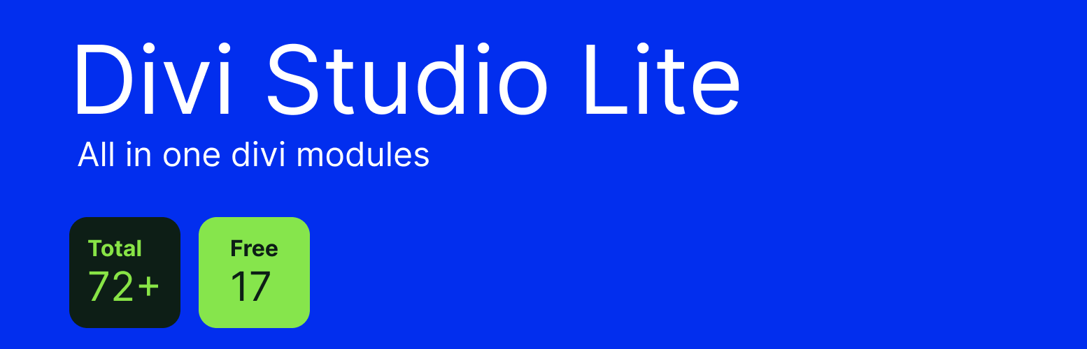 Studio Modules For Divi | Divi Studio Lite Preview Wordpress Plugin - Rating, Reviews, Demo & Download