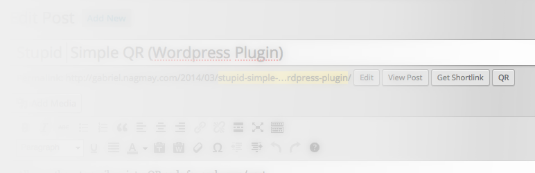 Stupid Simple QR Preview Wordpress Plugin - Rating, Reviews, Demo & Download