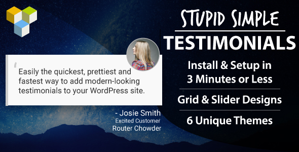 Stupid Simple Testimonials Plugin for Wordpress Preview - Rating, Reviews, Demo & Download