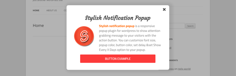Stylish Notification Popup Preview Wordpress Plugin - Rating, Reviews, Demo & Download