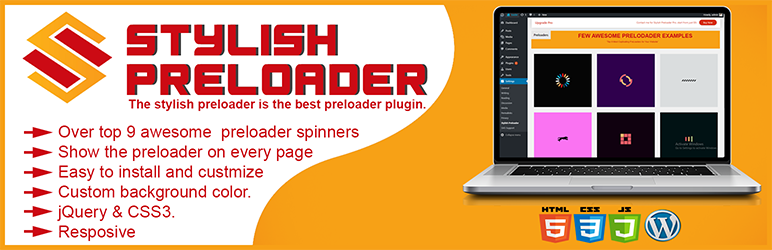 Stylish Preloader Preview Wordpress Plugin - Rating, Reviews, Demo & Download