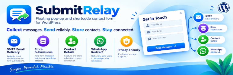 SubmitRelay Preview Wordpress Plugin - Rating, Reviews, Demo & Download