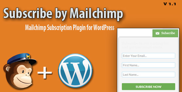 Subscribe By MailChimp: WordPress Plugin Preview - Rating, Reviews, Demo & Download