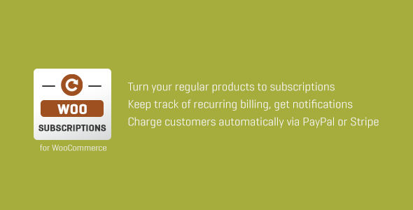 Subscriptio – WooCommerce Subscriptions Preview Wordpress Plugin - Rating, Reviews, Demo & Download