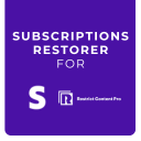 Subscriptions Restorer For Stripe And Restrict Content Pro