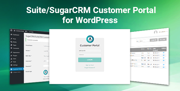 SugarCRM And SuiteCRM Customer Portal Plugin for Wordpress Preview - Rating, Reviews, Demo & Download