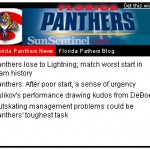 Sun-Sentinel Florida Panthers News And Blog Widget