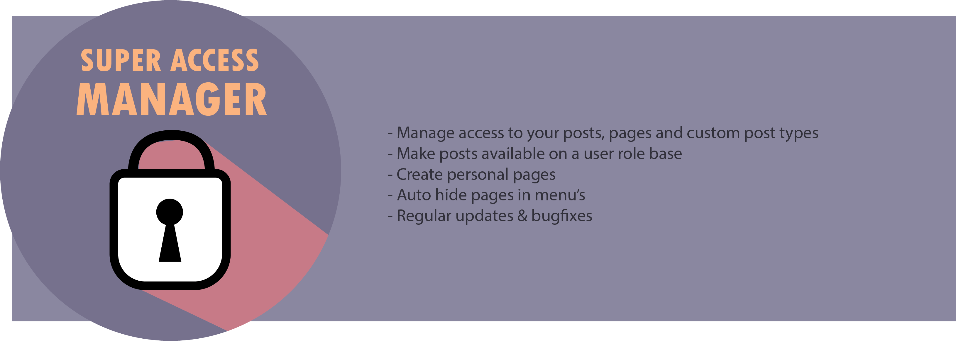 Super Access Manager Preview Wordpress Plugin - Rating, Reviews, Demo & Download