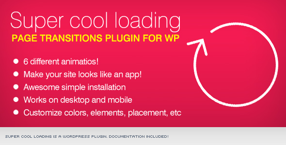 Super Cool Page Loading Animations Preview Wordpress Plugin - Rating, Reviews, Demo & Download