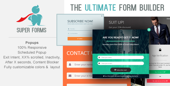 Super Forms – Popups Add-on Preview Wordpress Plugin - Rating, Reviews, Demo & Download