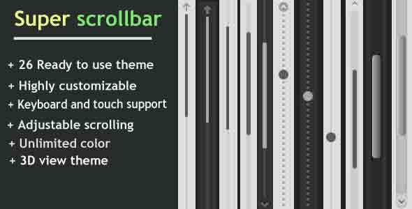 Super Scrollbar Wordpress Plugin Preview - Rating, Reviews, Demo & Download