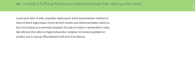 Super Simple Notices Preview Wordpress Plugin - Rating, Reviews, Demo & Download