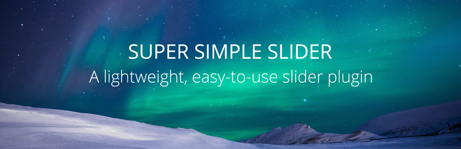Super Simple Slider Preview Wordpress Plugin - Rating, Reviews, Demo & Download