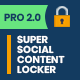 Super Social Content Locker