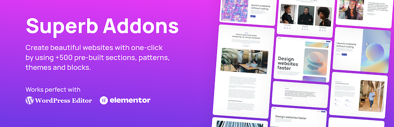 Superb Addons: WordPress Blocks, Patterns & Theme Designer Preview - Rating, Reviews, Demo & Download