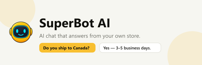 SuperBot AI Chatbot & Live Chat Preview Wordpress Plugin - Rating, Reviews, Demo & Download