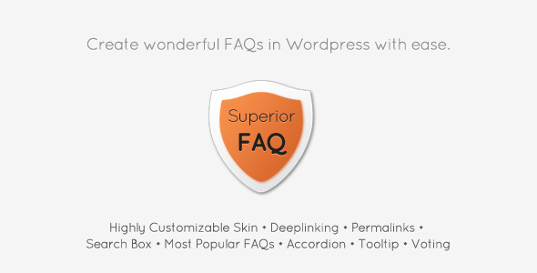 Superior FAQ – Wordpress Plugin Preview - Rating, Reviews, Demo & Download