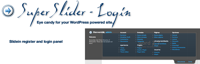 SuperSlider-Login Preview Wordpress Plugin - Rating, Reviews, Demo & Download