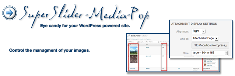 SuperSlider-Media-Pop Preview Wordpress Plugin - Rating, Reviews, Demo & Download